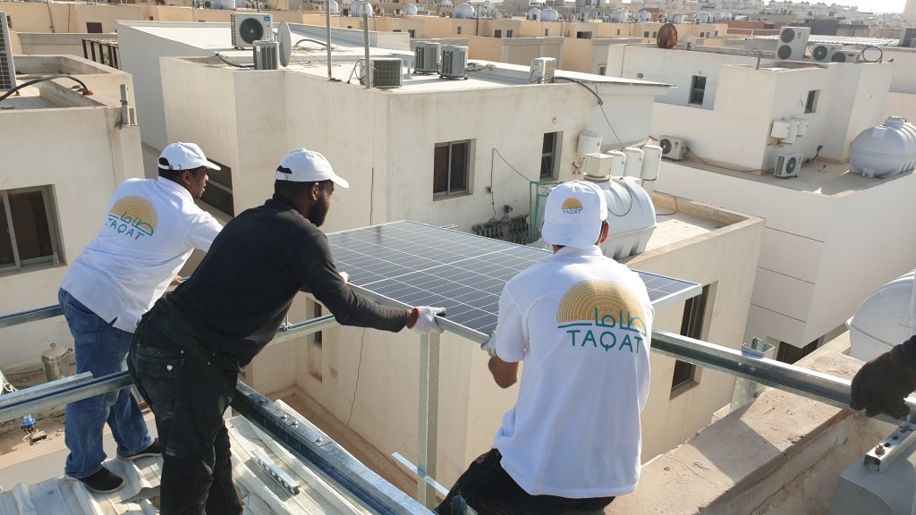 A project to install solar energy in one of the villas (Riyadh ...)